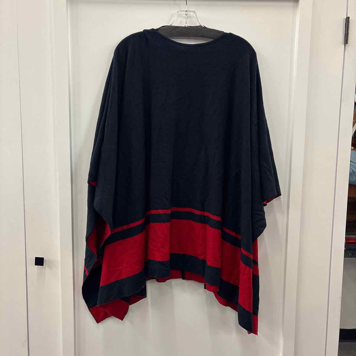 Ralph Lauren Size One Size Navy/Red Poncho