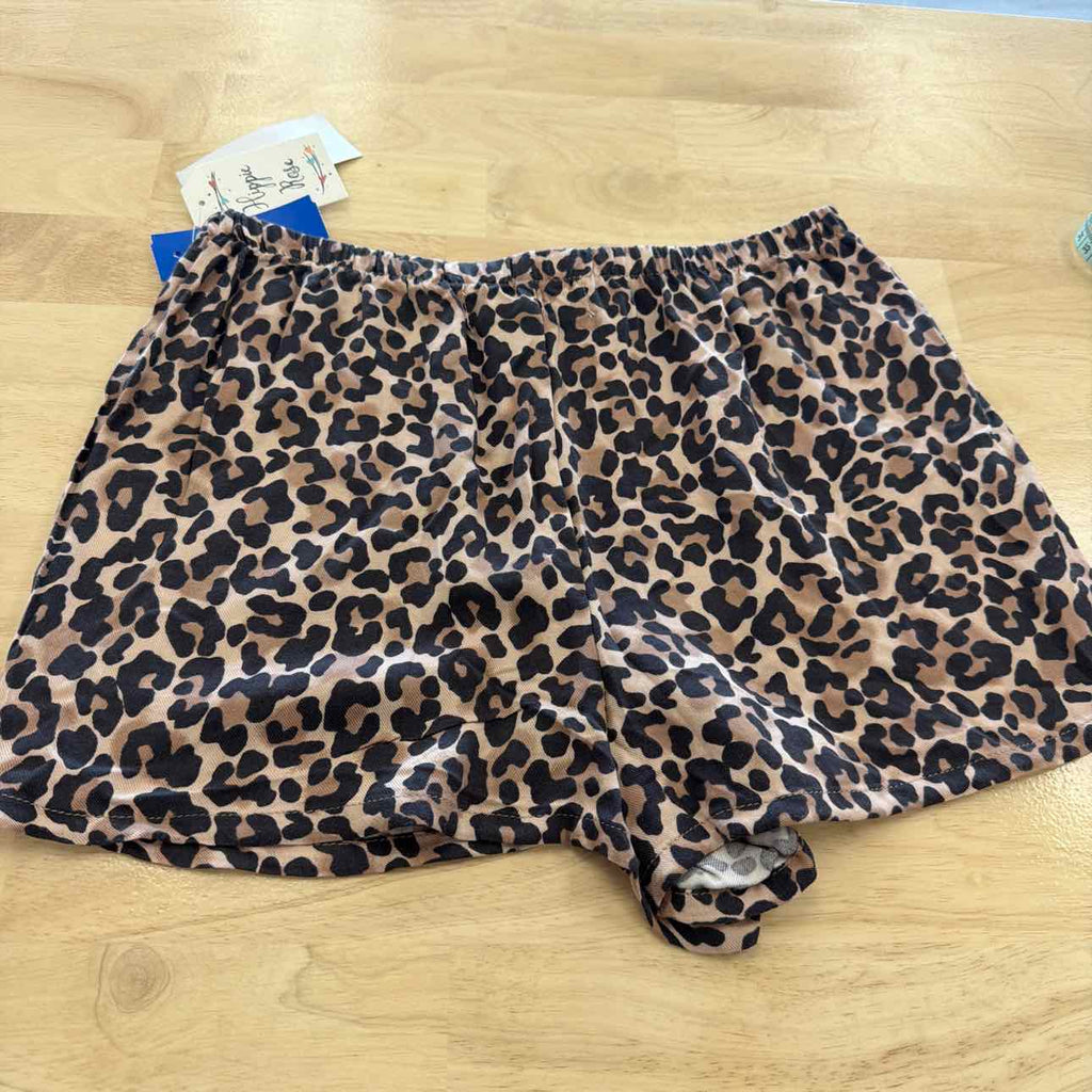 hippie rose Women Size S  Brown New Shorts  Leopard Pull-on Drawstring Shorts