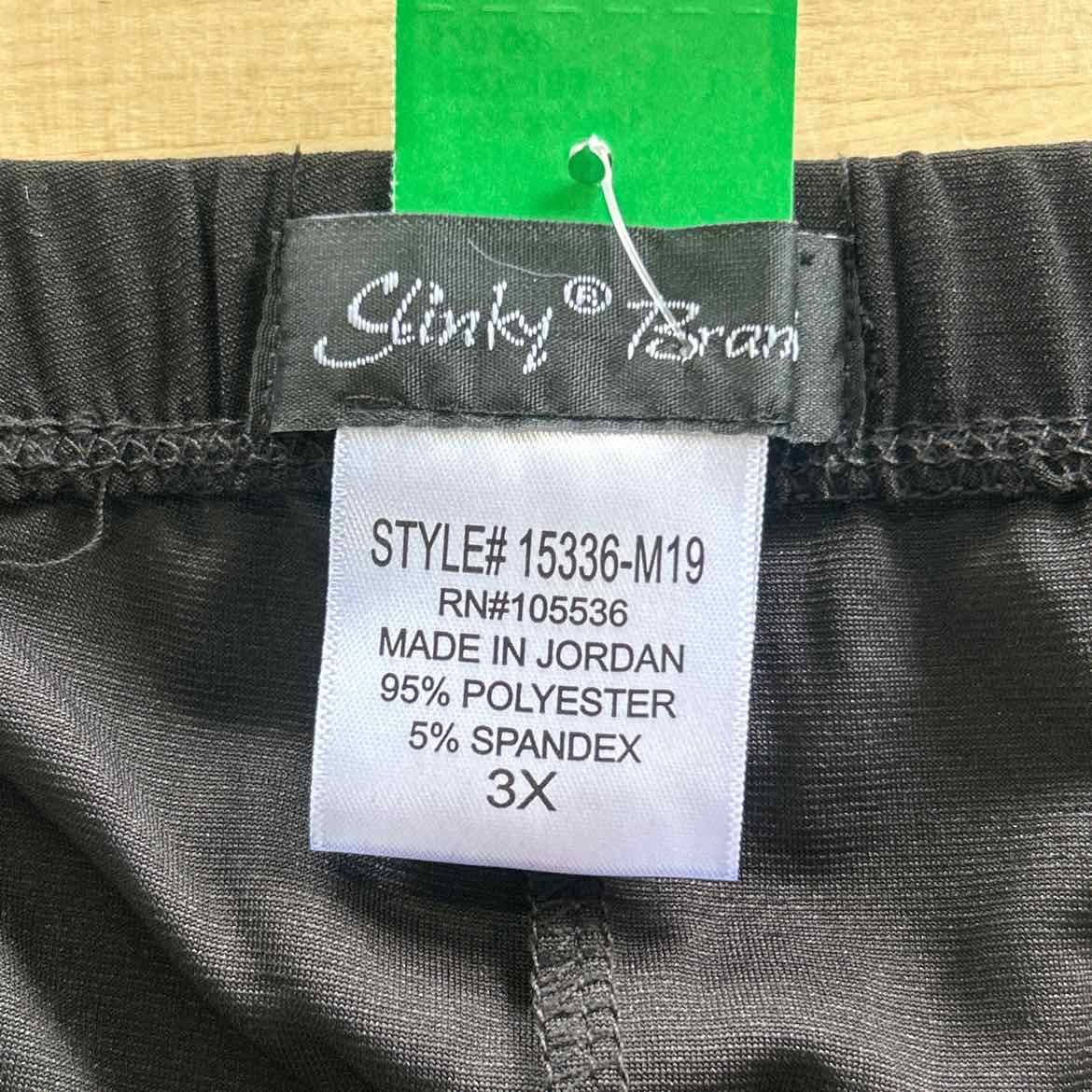 Slinky Brand Size 3X Black Preloved 3 Pc Set