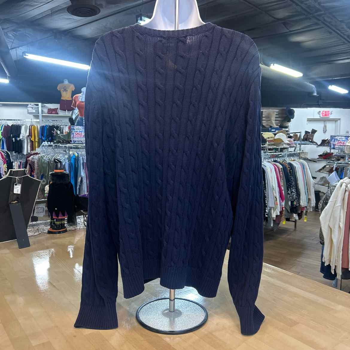 Ralph Lauren Size 3X Navy Preloved Cardigan