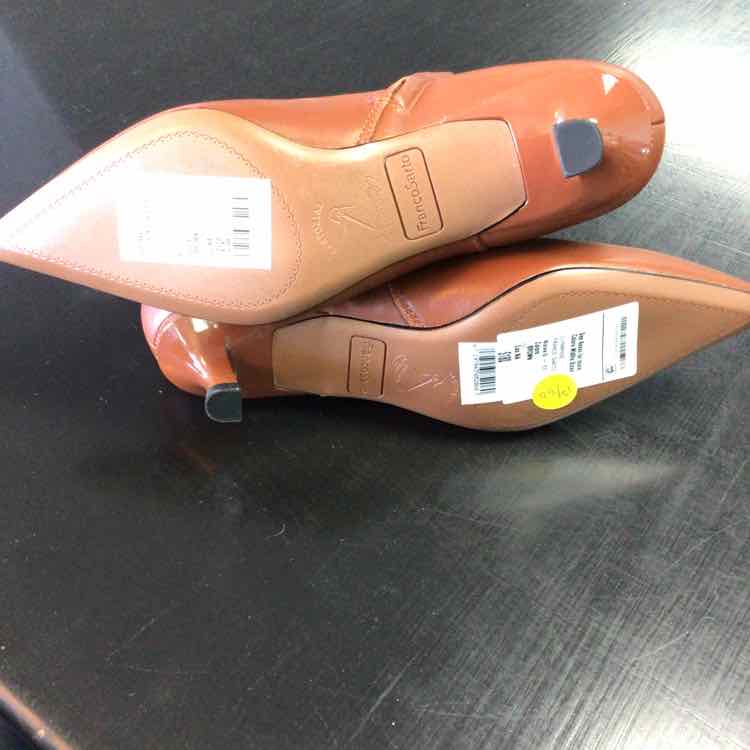 Franco Sarto Shoe Size 6 L-Marnie Tan Leather Bootie