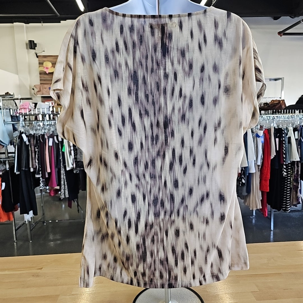 Kenneth Cole Size L Tan Blouse