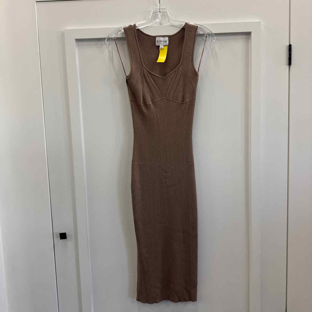 Olive & Oak Size S Brown Dress