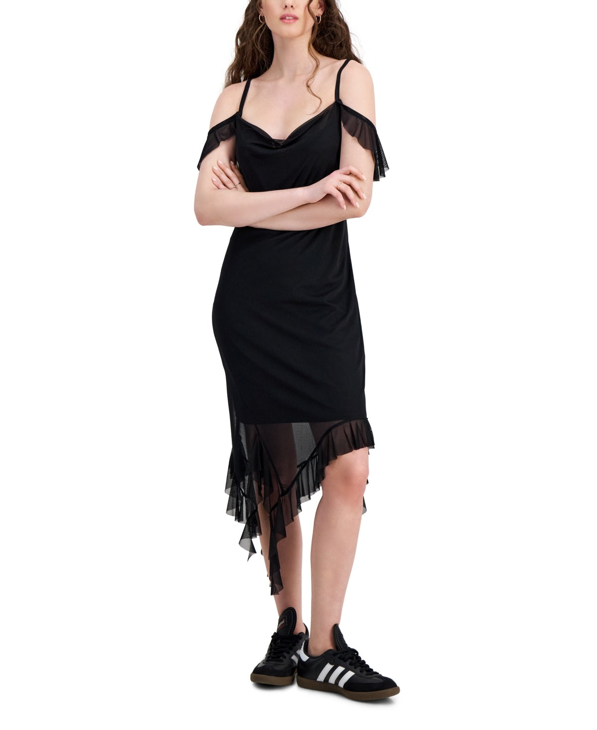 TINSELTOWN Size M Black Dress