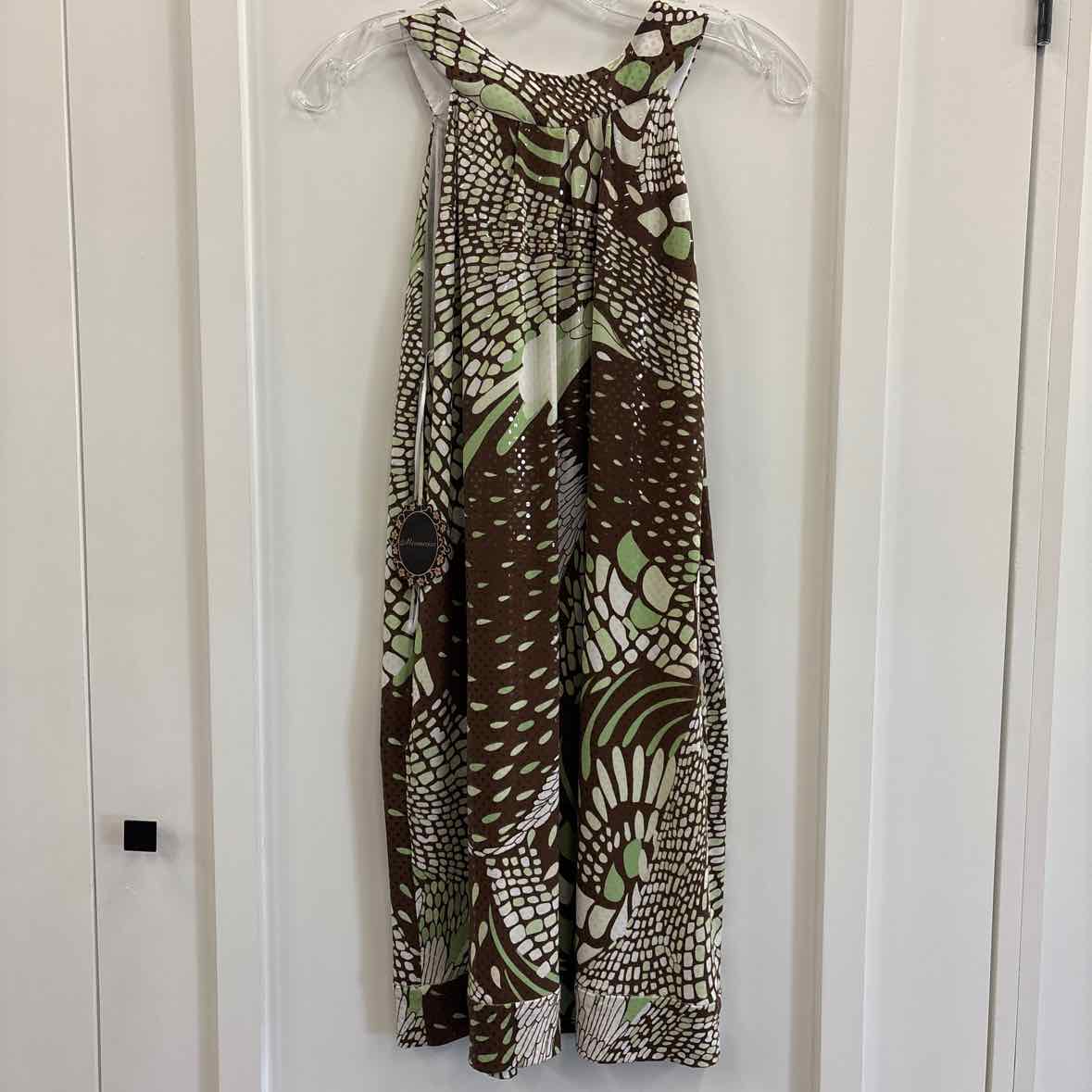 Mesmerize Size S Brown & Green Dress
