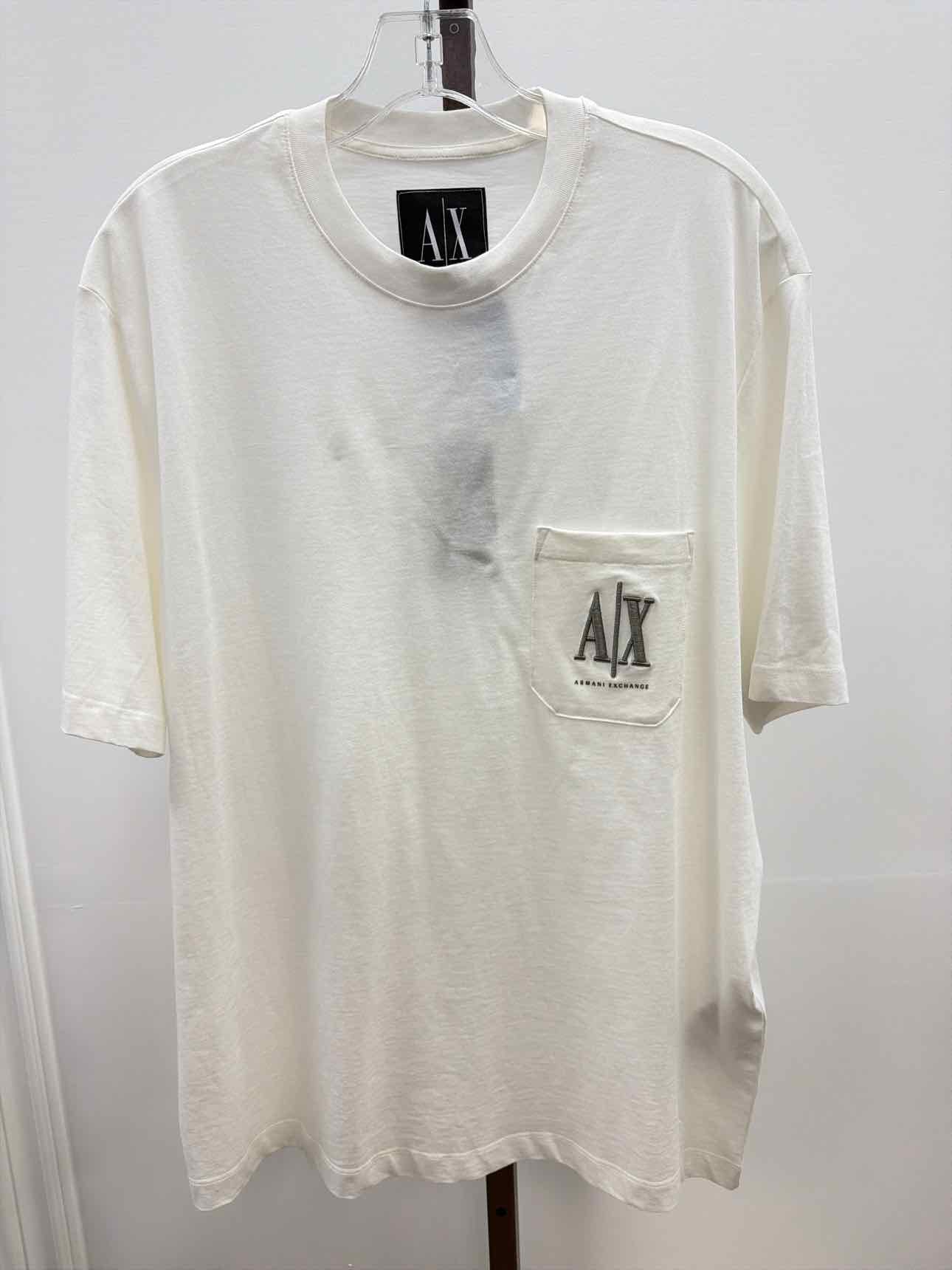 Armani Size M Off White New MENS T-shirt