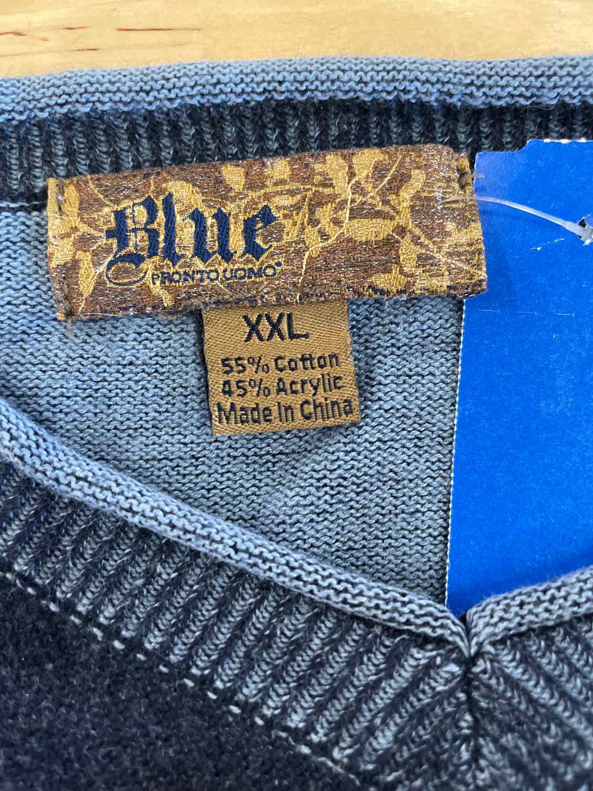 Blue Pronto Uomo Brpown Size XXL Sweater