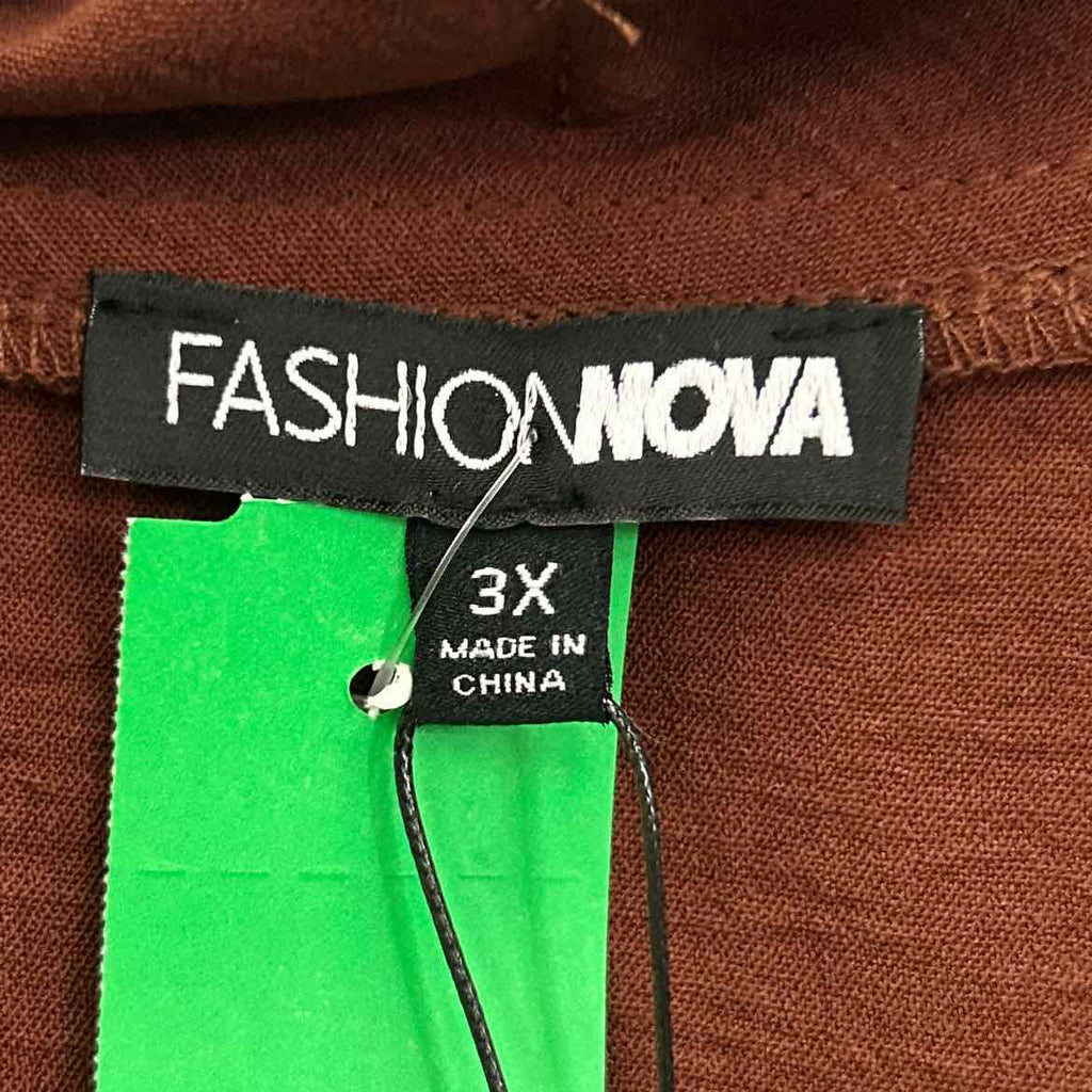Fashionova Size 3X Rust New Romper