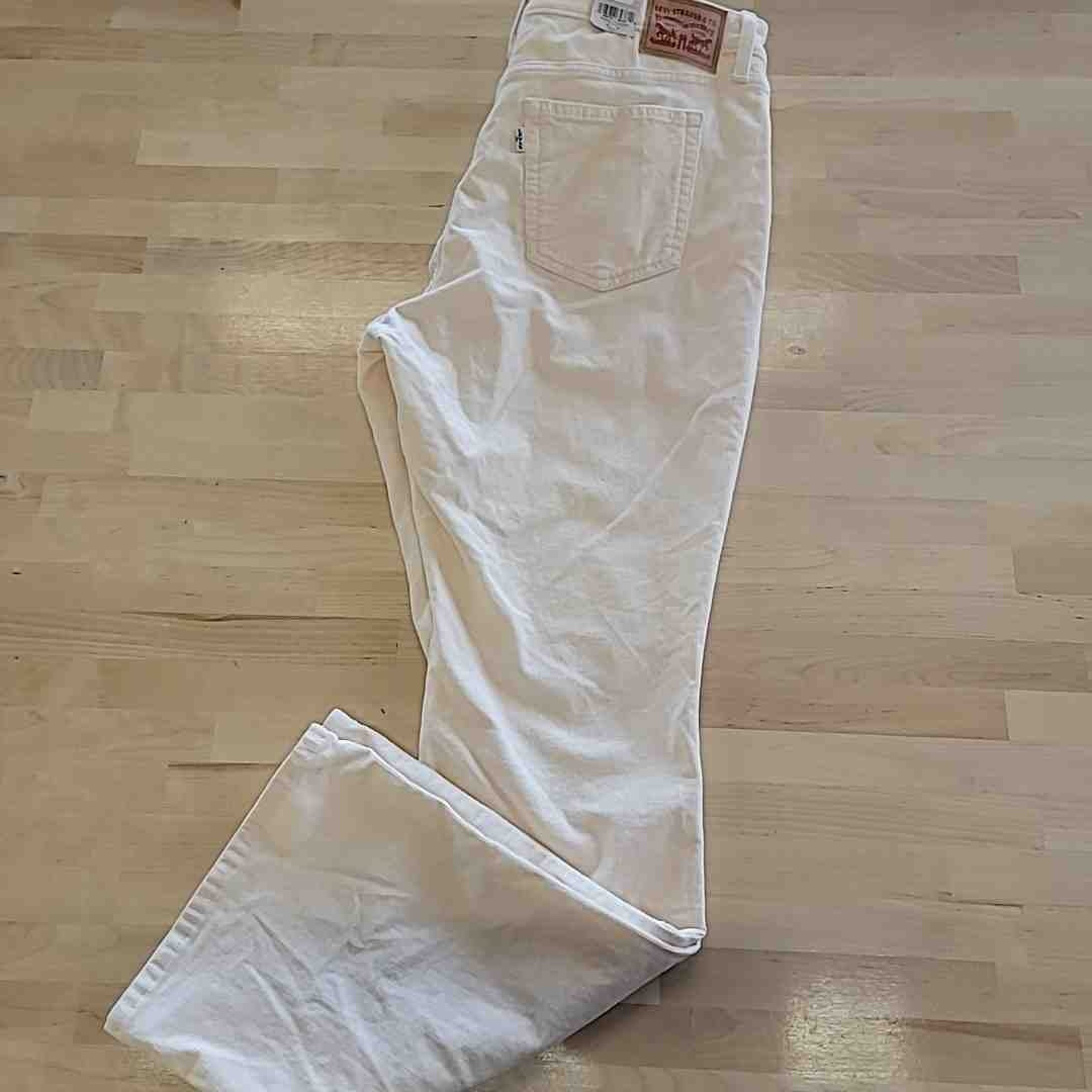 Levi's Size 33 Cream 725 High Rise Bootcut Corduroy Pants NWT