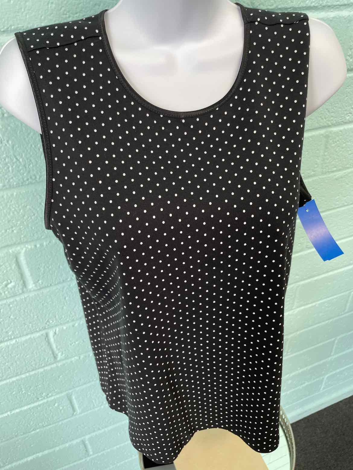 Christopher & Banks Size L White & Black Tank