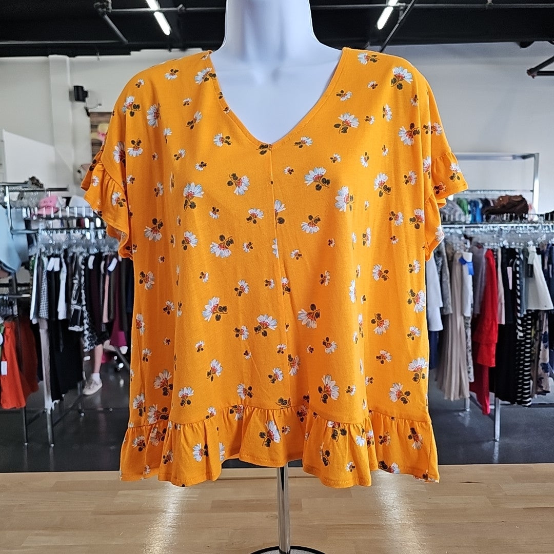Loft Size XS Orange Blouse