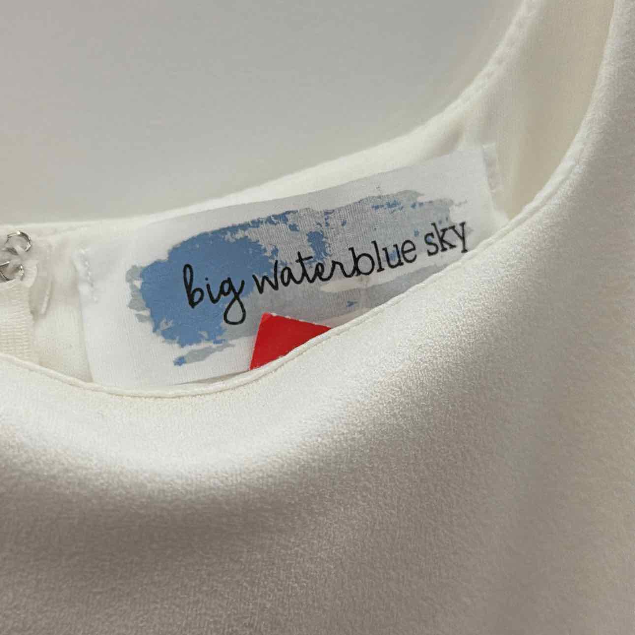 Big Waterblue Sky Size L White Preloved Dress