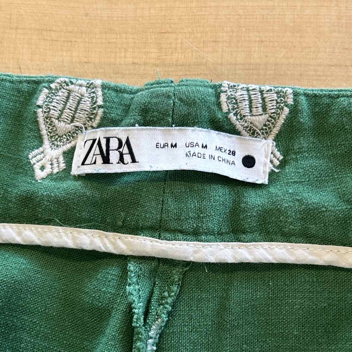 zara Size M Green Preloved Pants