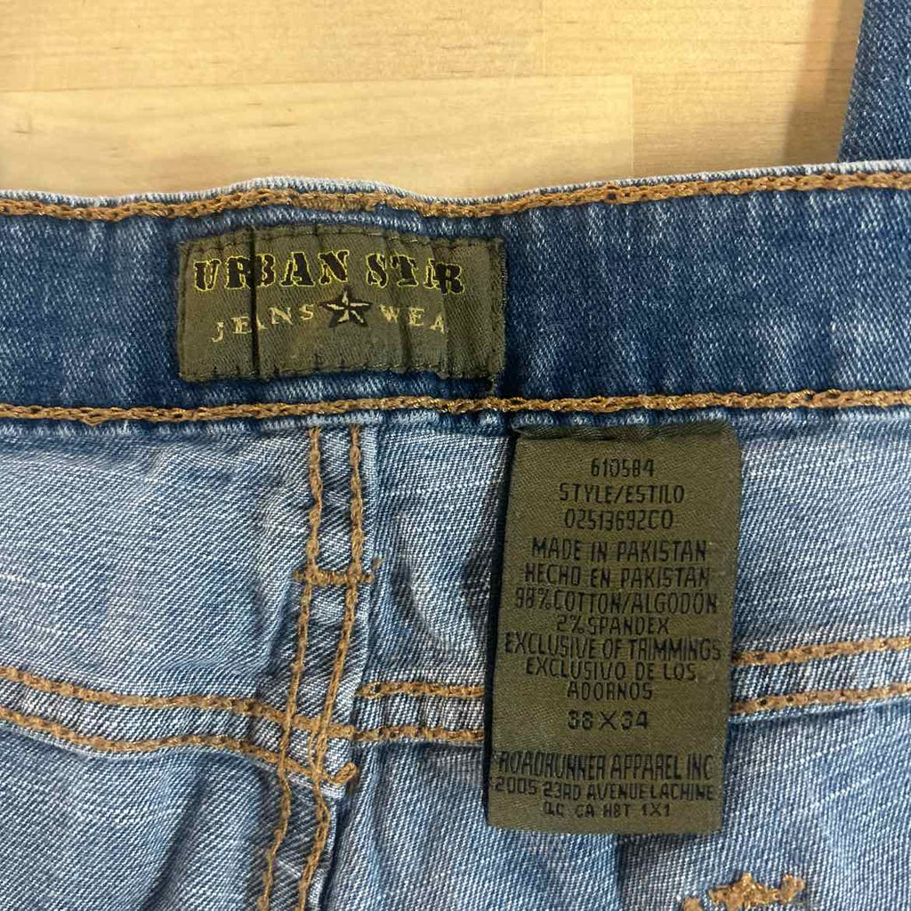 Urban Star Size 38x34 Blue MENS Jeans