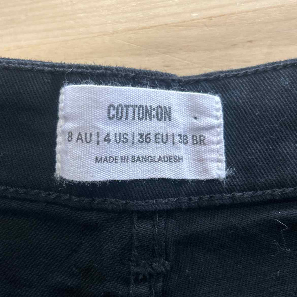 Cotton On Size 4 Black New Pants