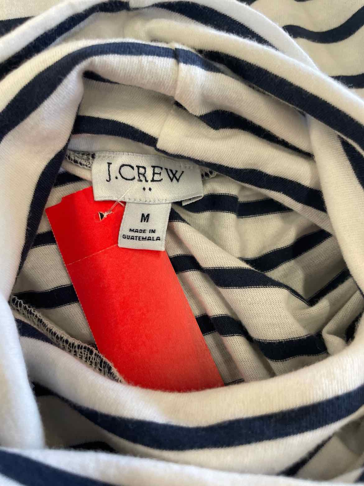 J. Crew Size M Black White Turtleneck