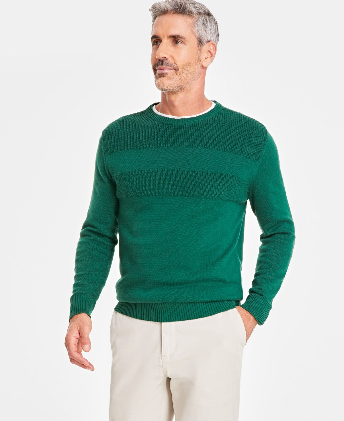 Club Room Size L Green MENS Sweater