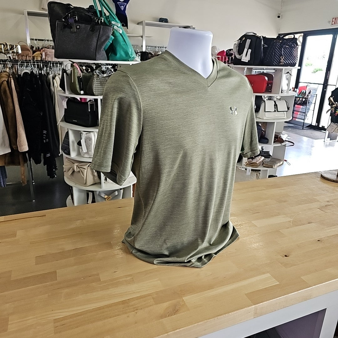 Under Armour Size S Green Preloved MENS T-shirt