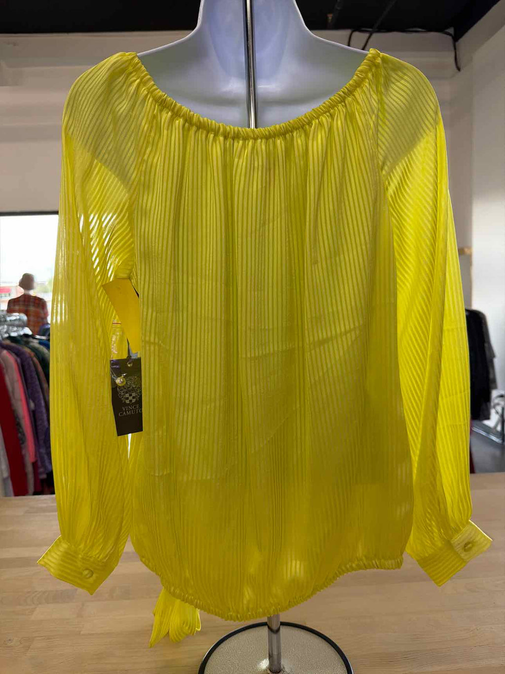 Vince Camuto Size S Yellow Blouse
