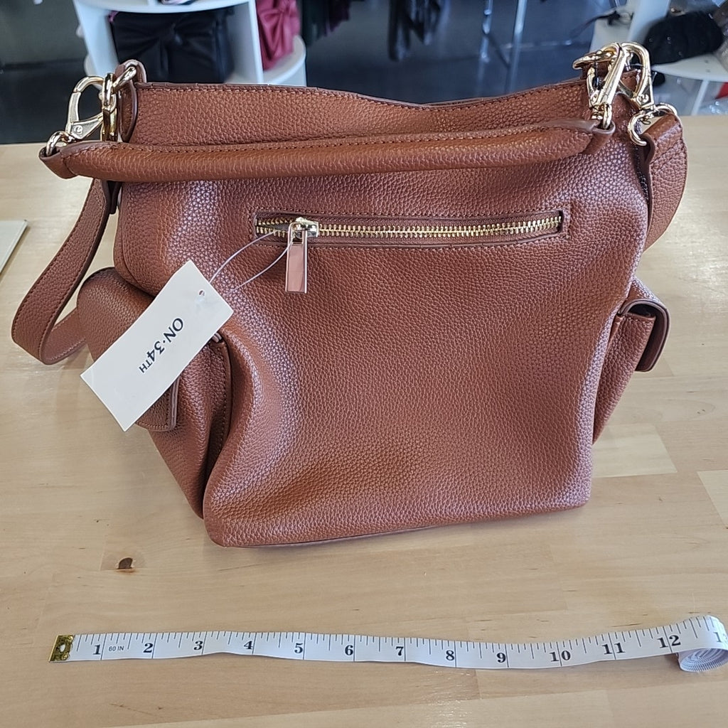 On 34th Somynn Solid Large Handbag, Exclusively at Macy's - Roasted Spice