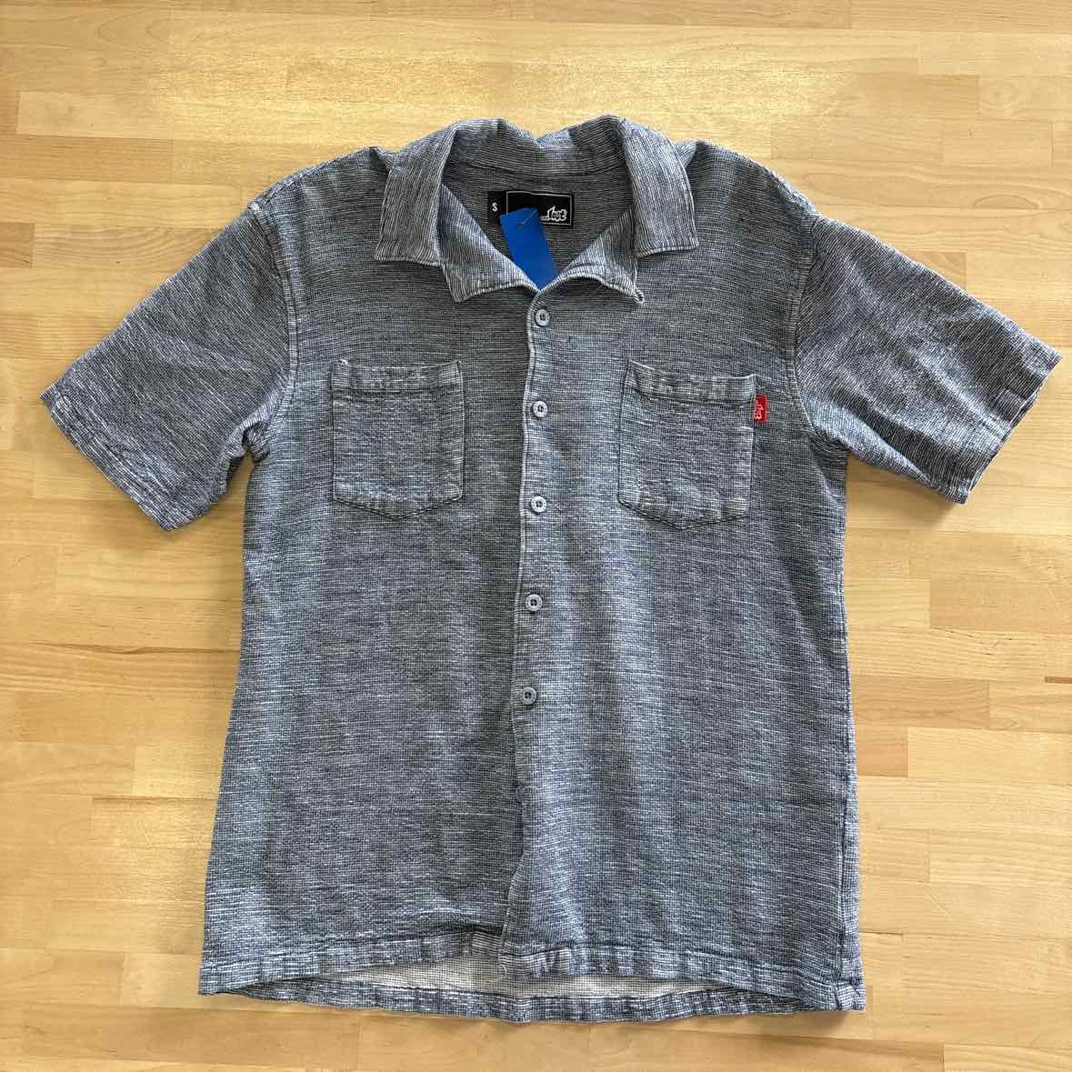 ...lost Men's Size S Blue MENS Button Down Shirt