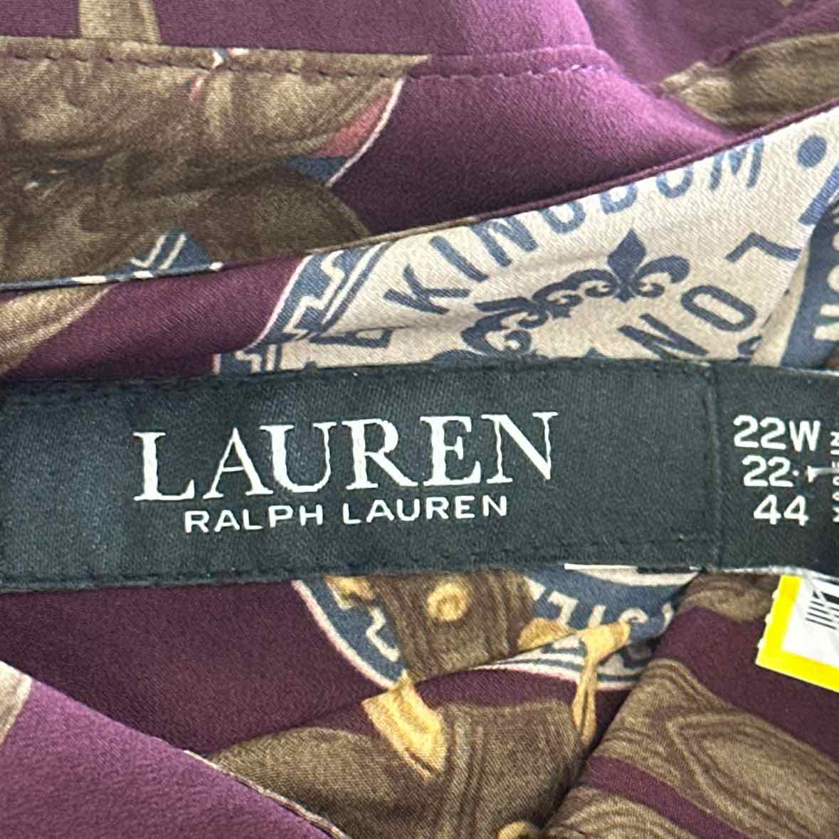 Ralph Lauren Size 22 Purple Dress