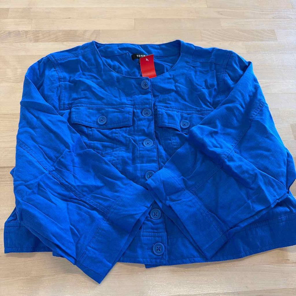 Torrid Size 1X Blue New Long Sleeve