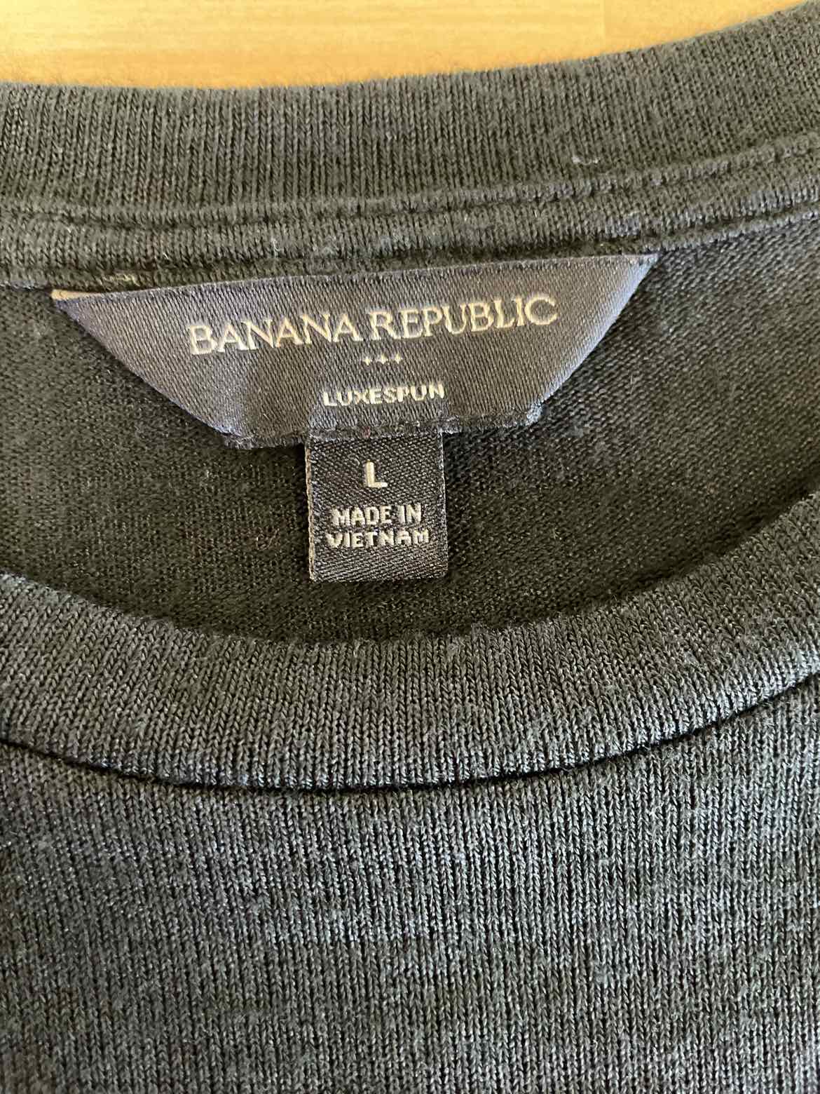 Banana Republic Size L Black Long Sleeve