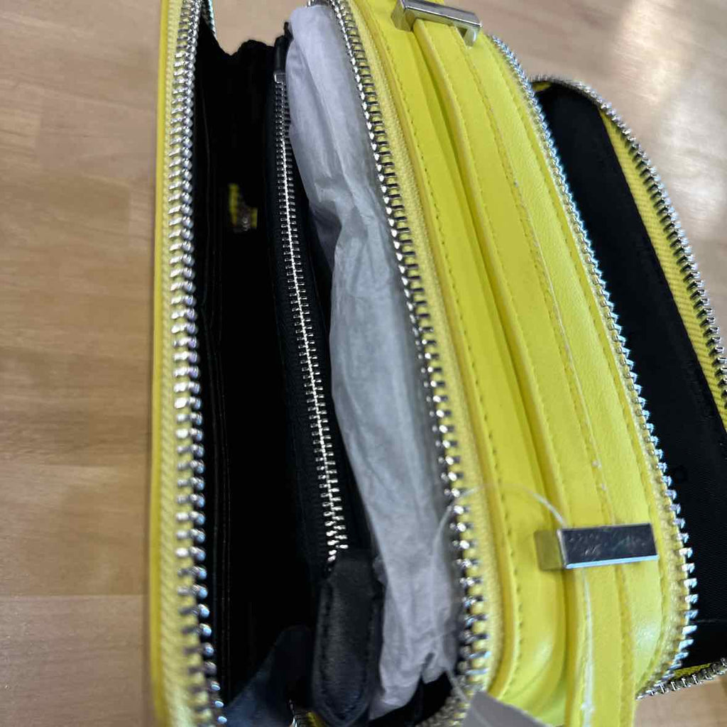 DKNY Carter Mini Logo Camera Bag Acid Yellow Handbag