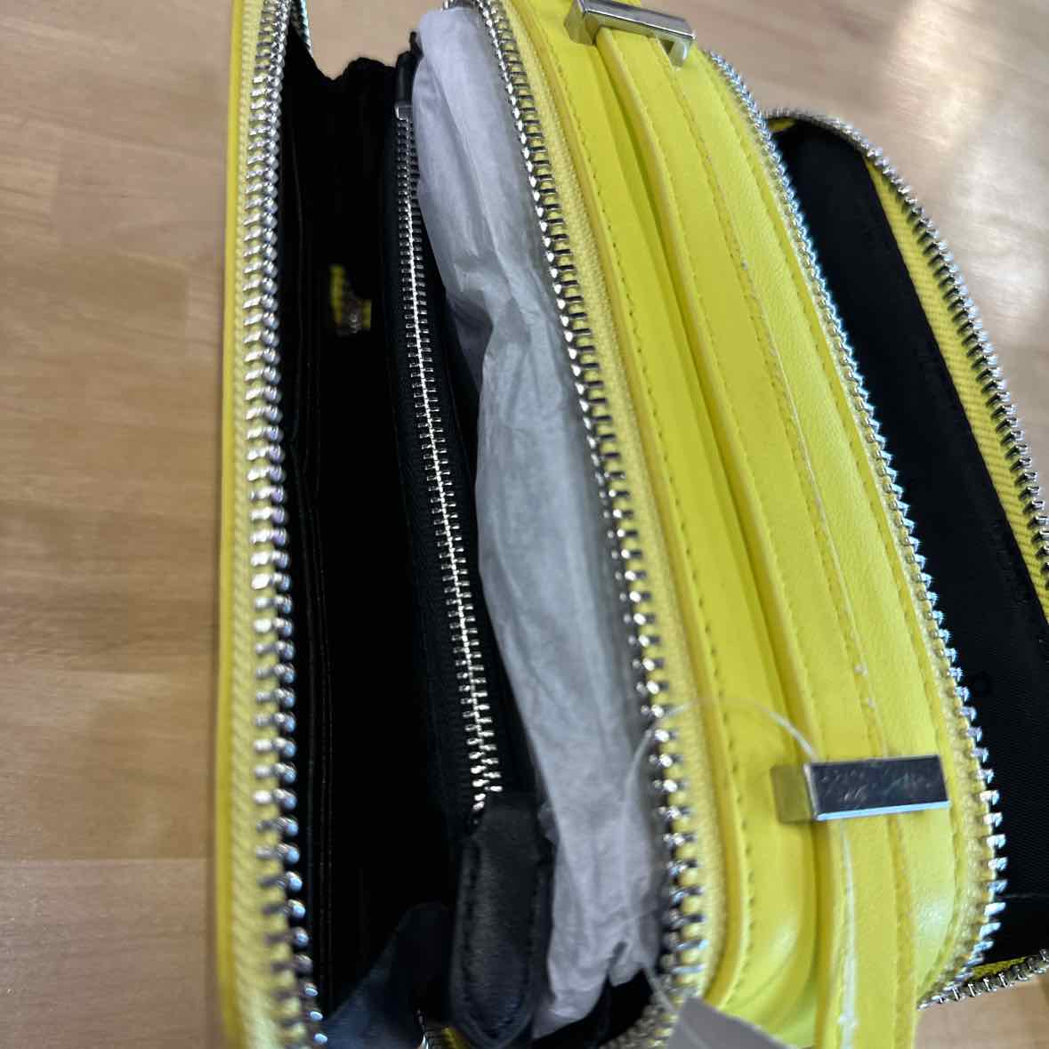 DKNY Carter Mini Logo Camera Bag Acid Yellow Handbag