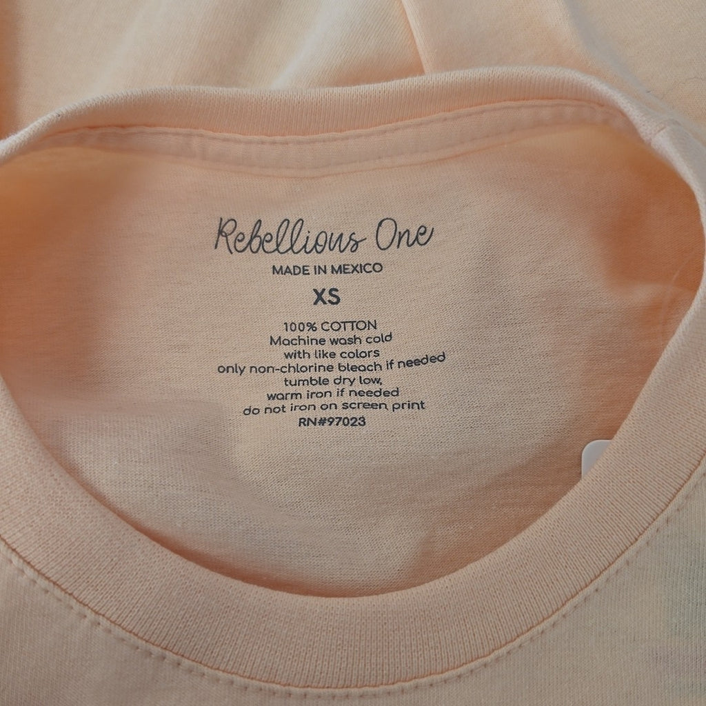 Rebellious One Size XS Orange New T-Shirt SS