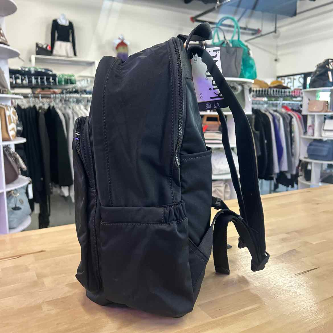 Kipling Delia Medium Laptop Backpack - Endless Black