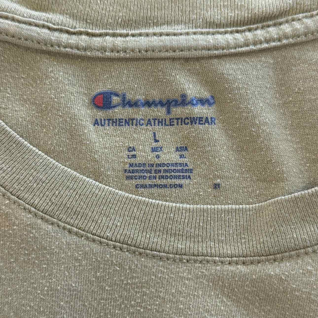 Champion Size L Green Preloved MENS T-shirt