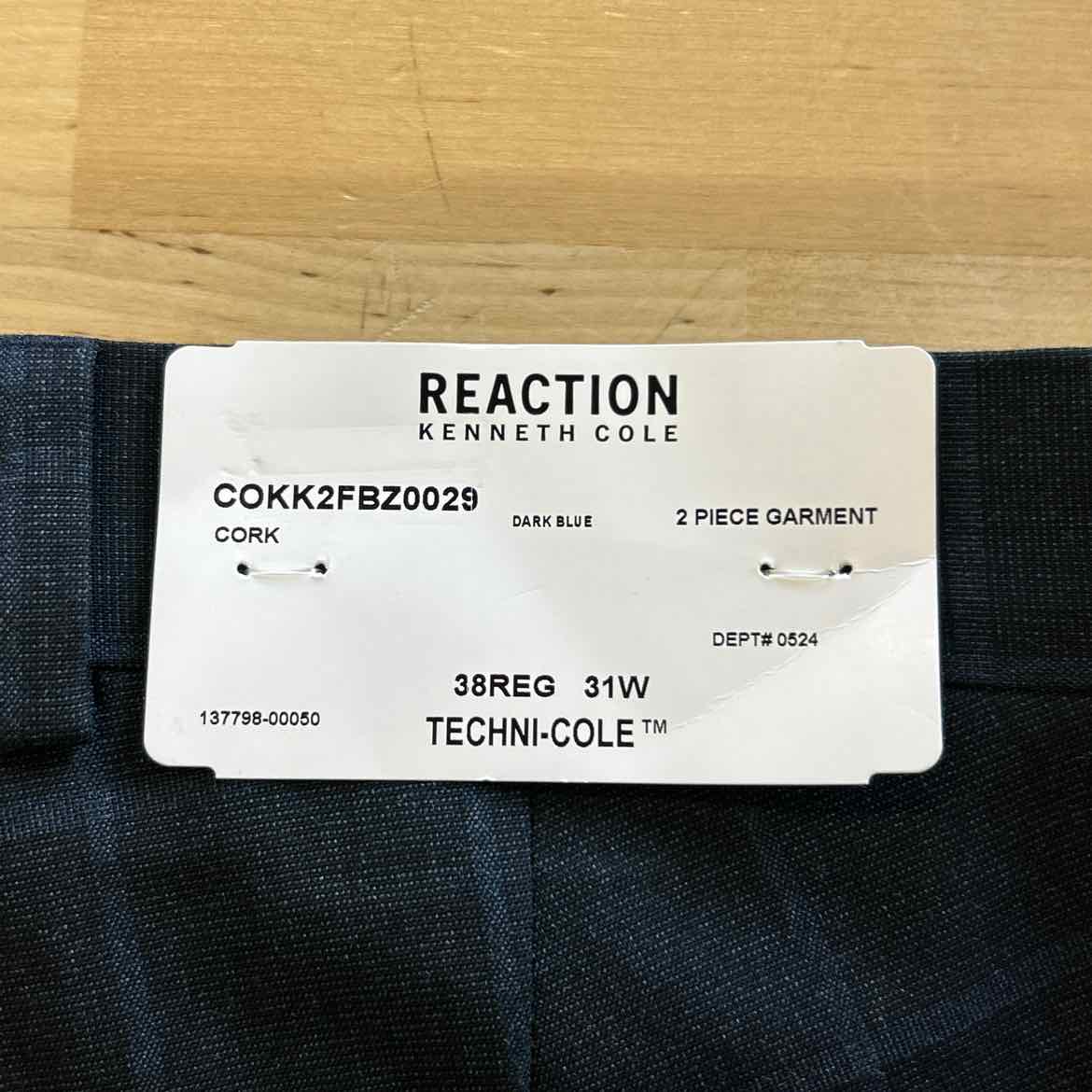 Kenneth Cole Reaction Men's Techni-Cole Slim-Fit Stretch Suit Pants - Dark Blue