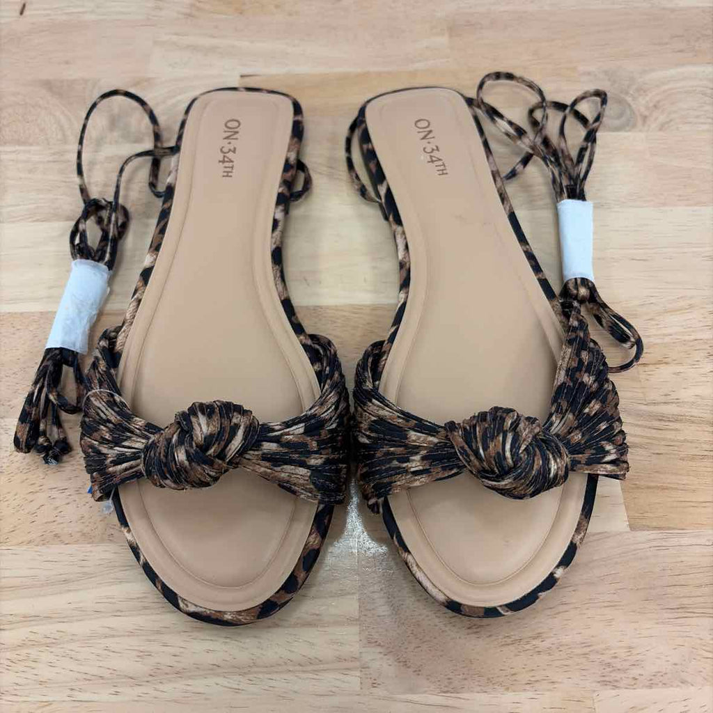 On 34th Size 9.5 On 34th Women's Jenniee Knot Flat Sandals