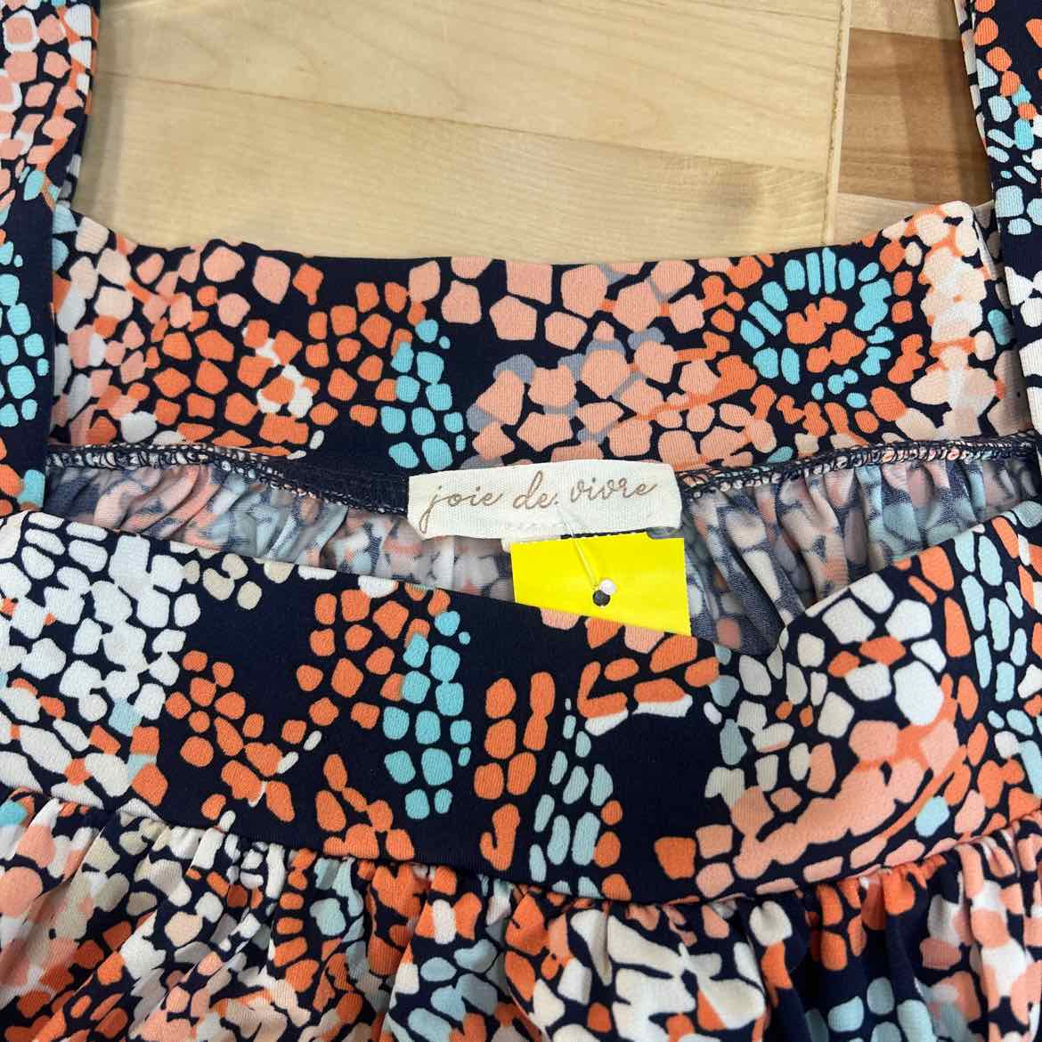 Joie de vivre Size M Blue & Orange Preloved Dress