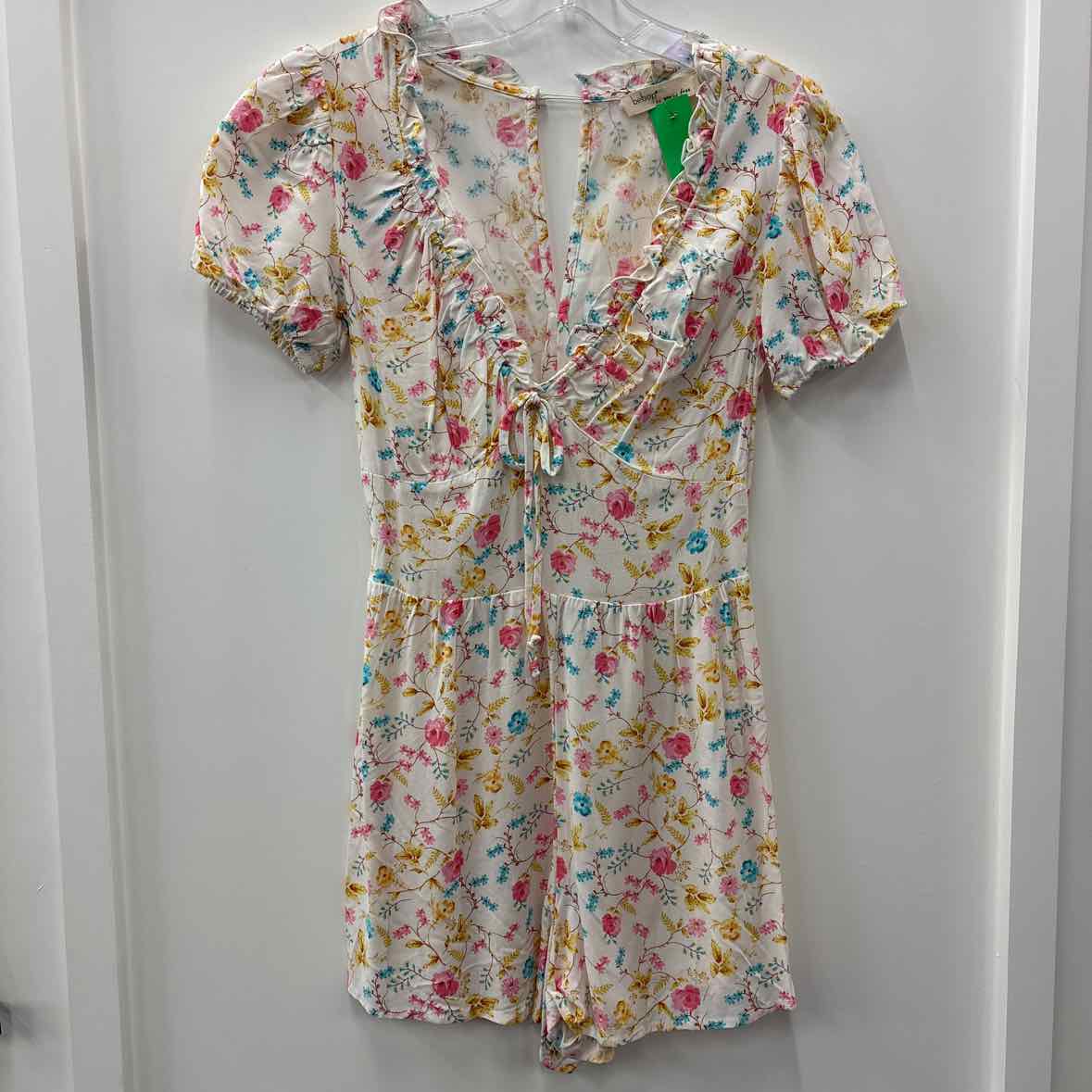 BEPOP Size XS White Romper
