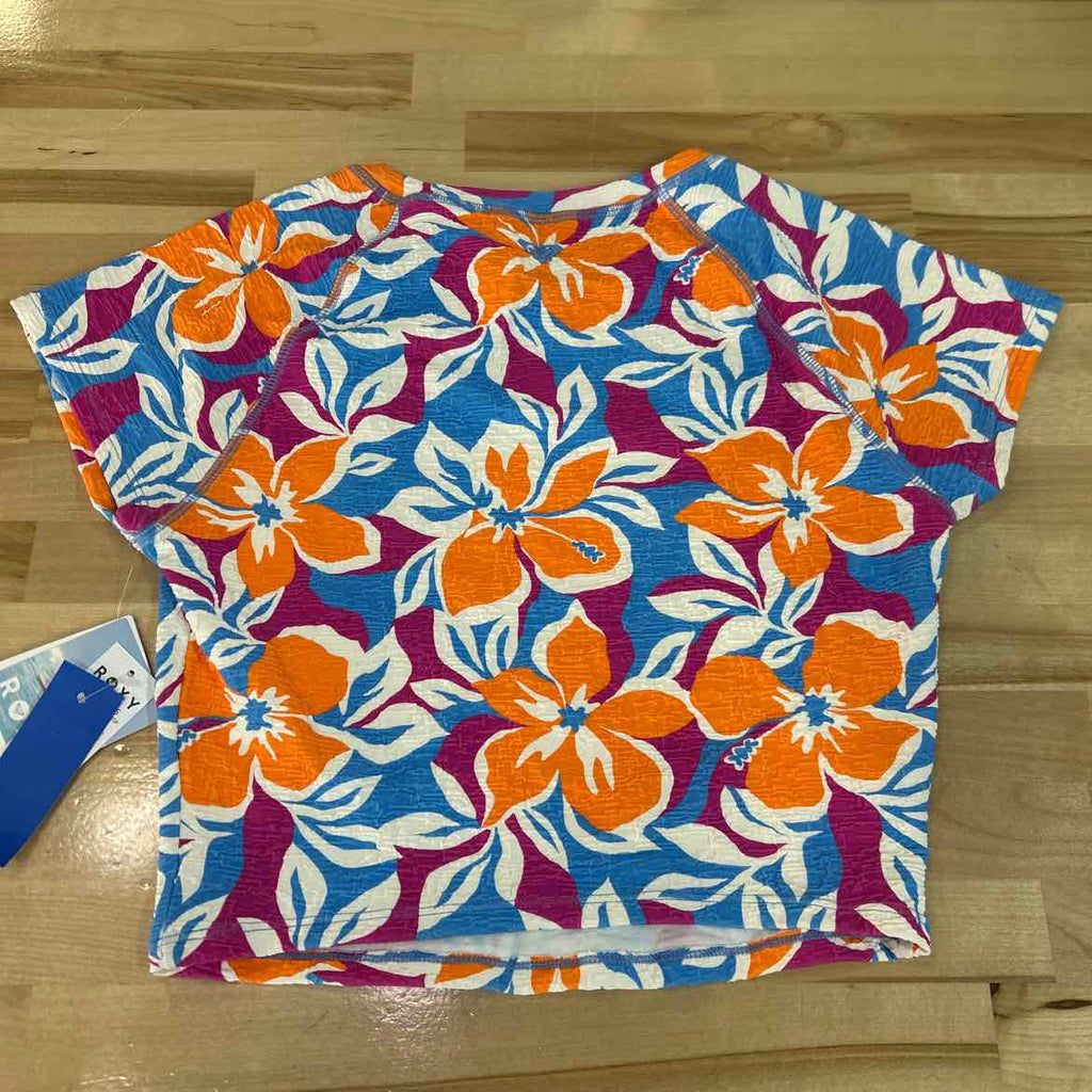 Roxy Size M Topanga Canyon Cropped Rash Guard
