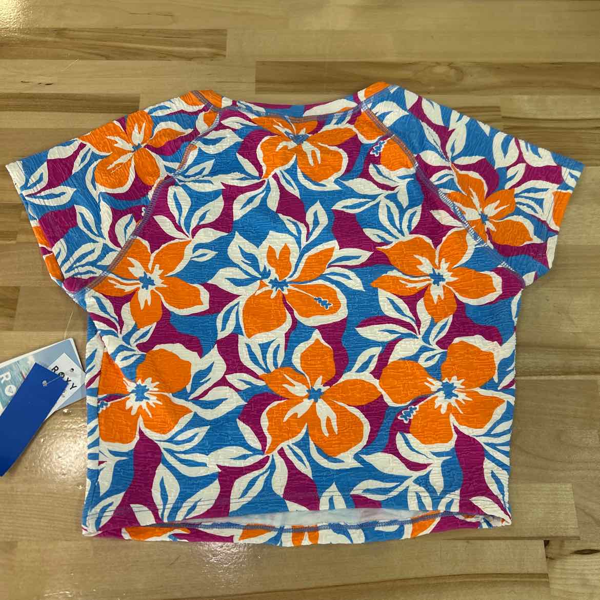 Roxy Size M Topanga Canyon Cropped Rash Guard