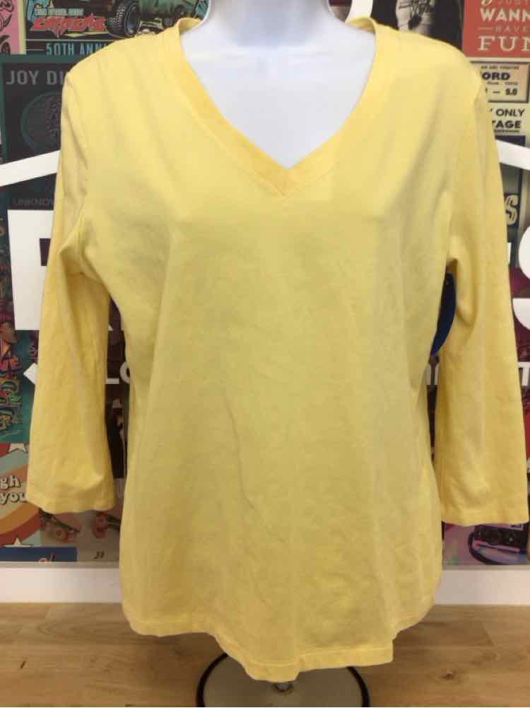 Chico's Size 1 Yellow Preloved Longsleeve