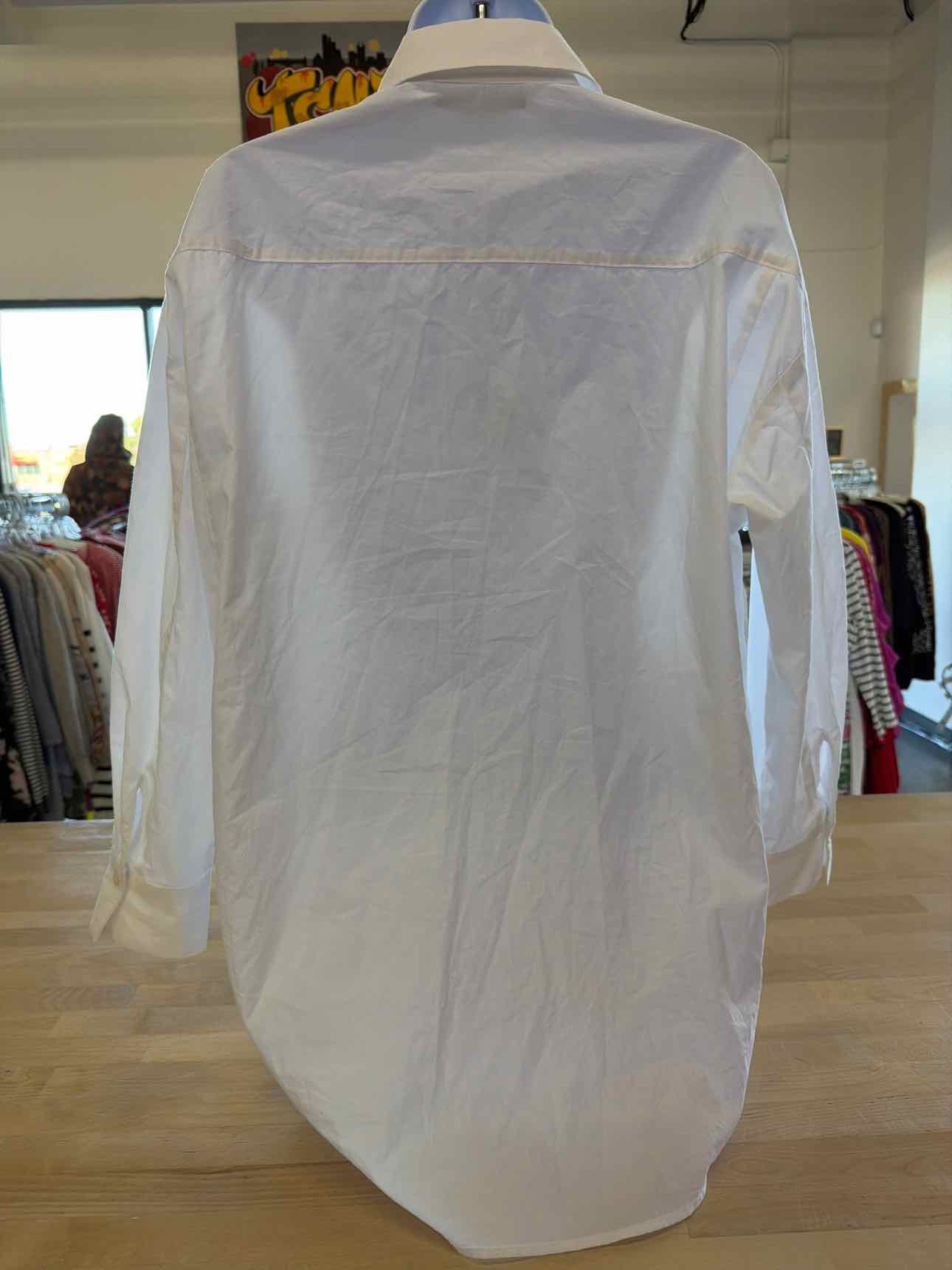 zara Size XS White Button Down Shirt
