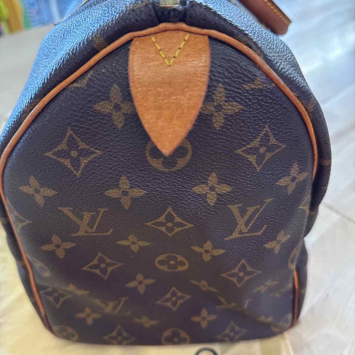 Louis Vuitton Monogram Speedy 35 Satchel Handbag Pre-Owned