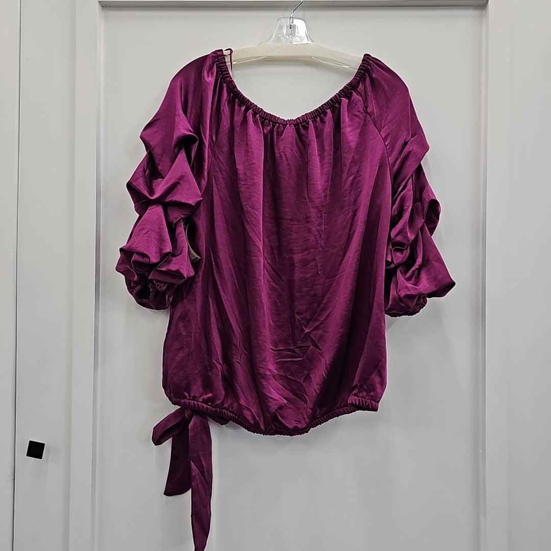 Vince Camuto Size XL Purple Blouse