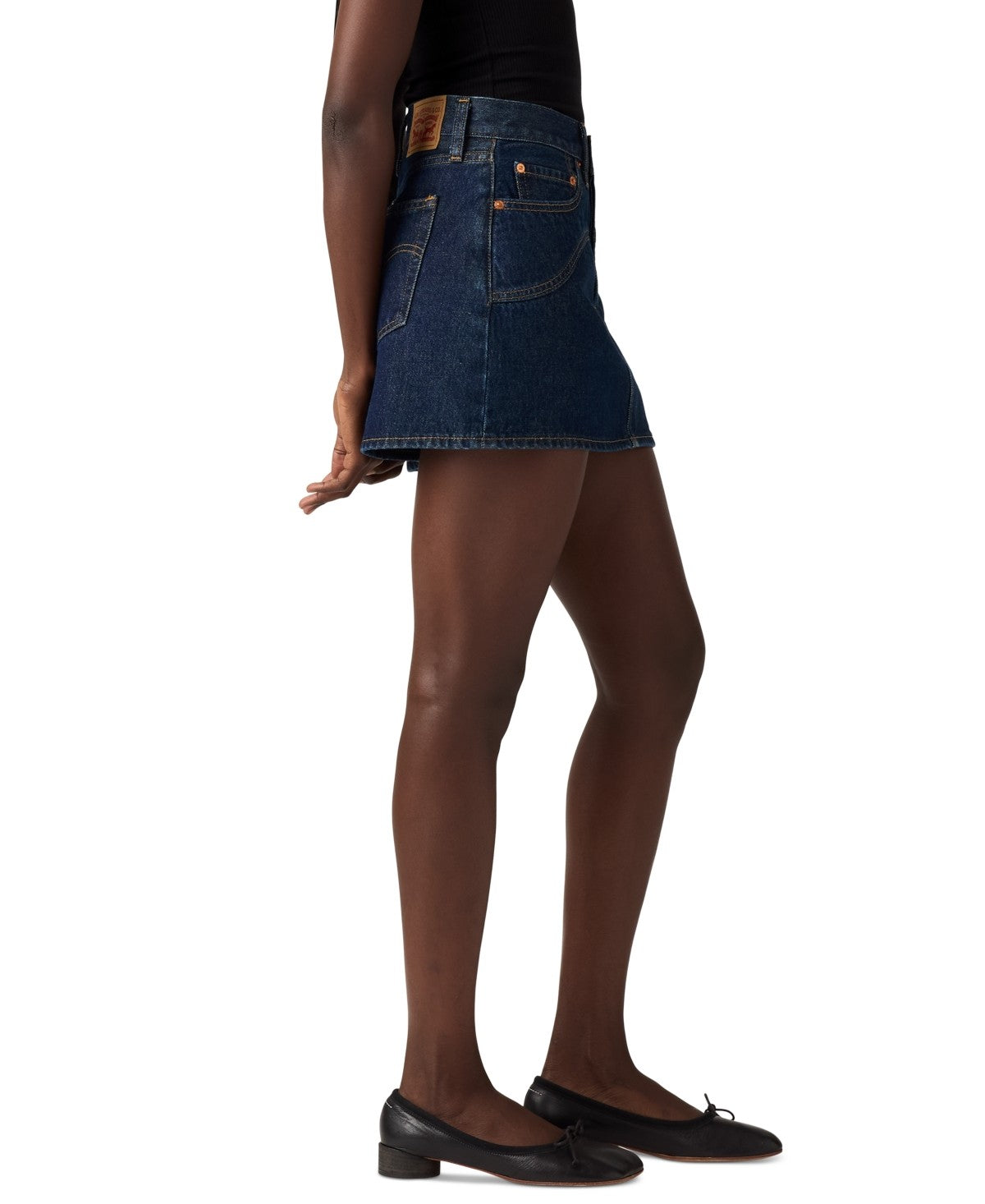 Levi's Size 34 Western Yoke Icon Denim Skirt - Shaded View
