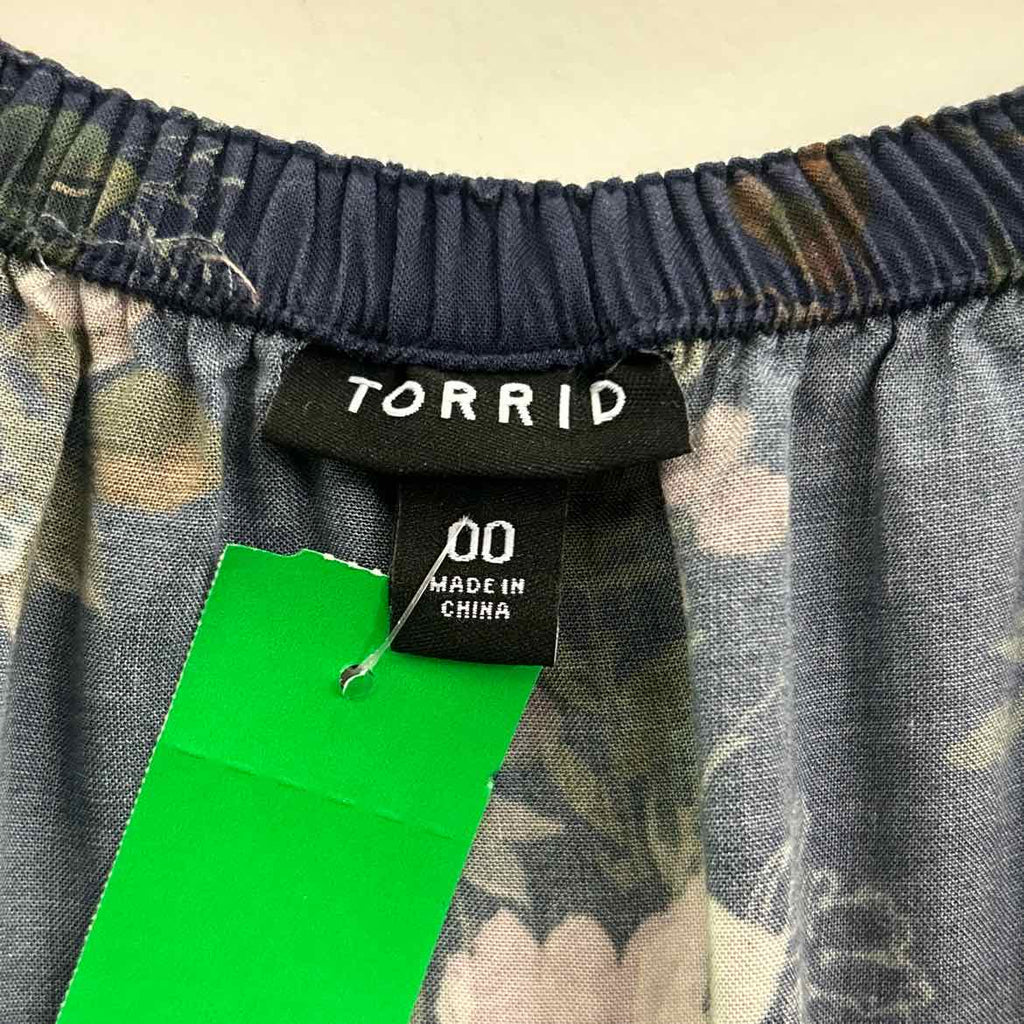 Torrid Size 00 Blue Preloved Dress