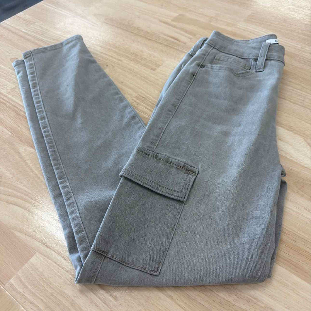 Celebrity pink Size 0 Mid-Rise Cargo Skinny Jeans - Grey