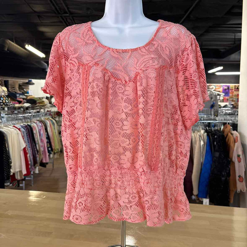Nine West Size L Pink Preloved Blouse SS