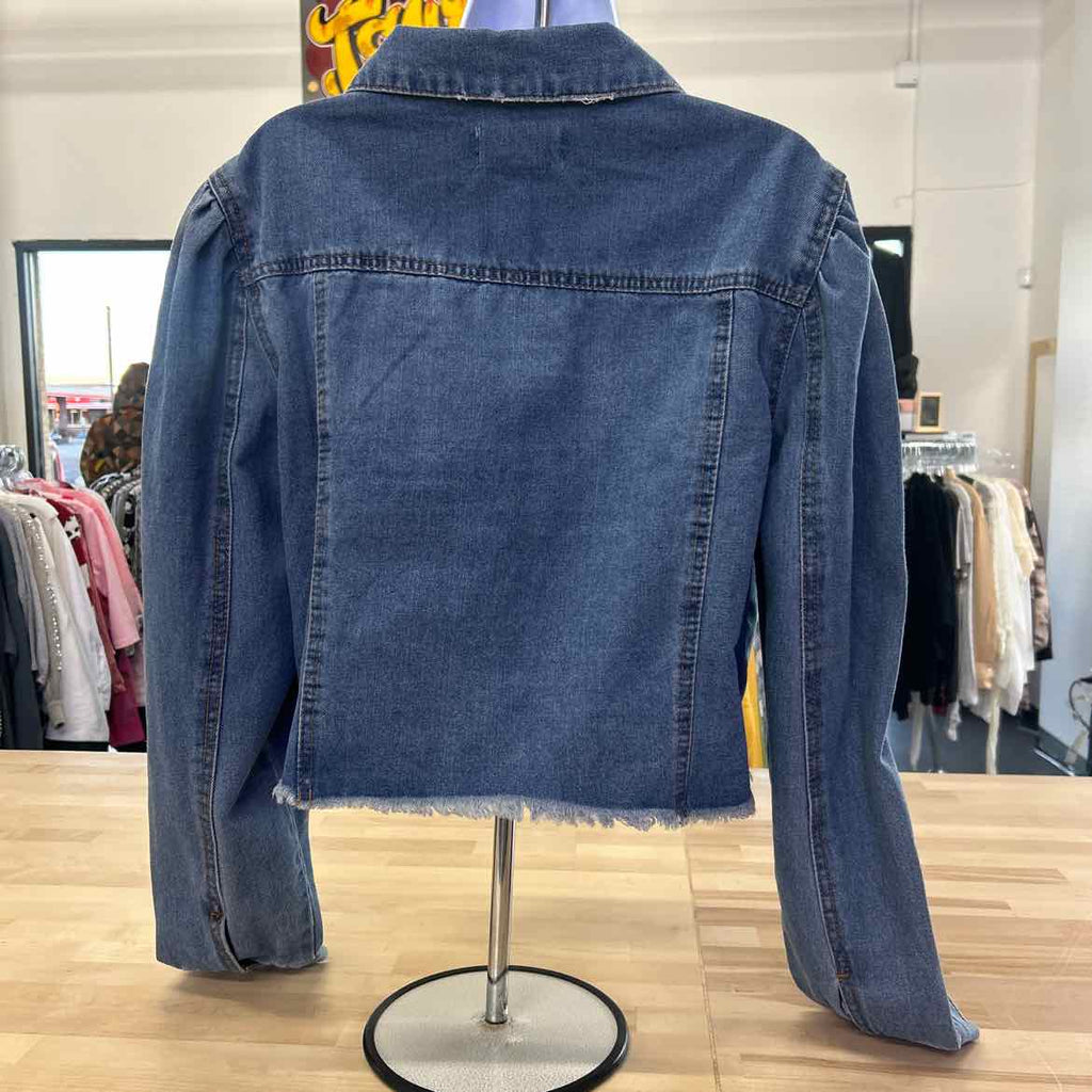 Cavalini Size XL Blue Denim Jean Jacket