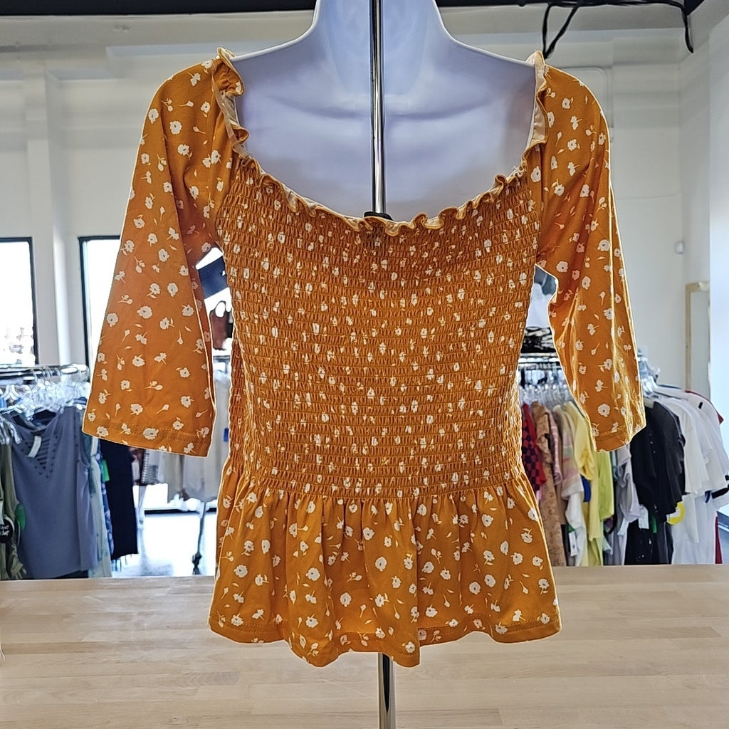 Justify Size XL Yellow Blouse
