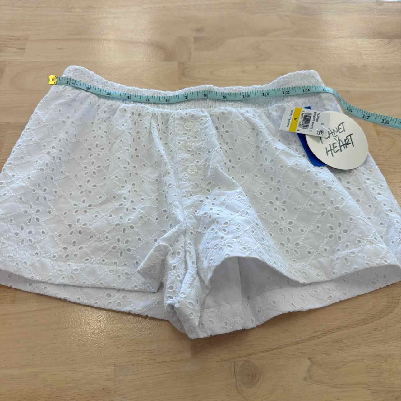 Planet Heart Women Size M White New Shorts